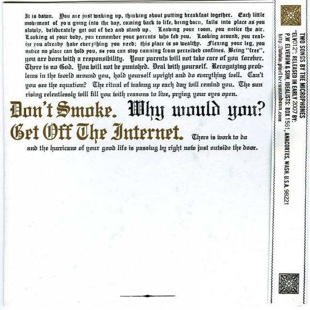 Don't Smoke/Get off the Internet